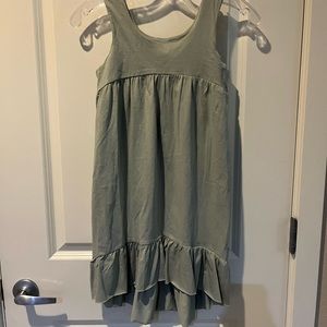 A.T.U.N. Tank dress, light olive green, size 7-8